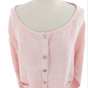 Oversized linen top size medium